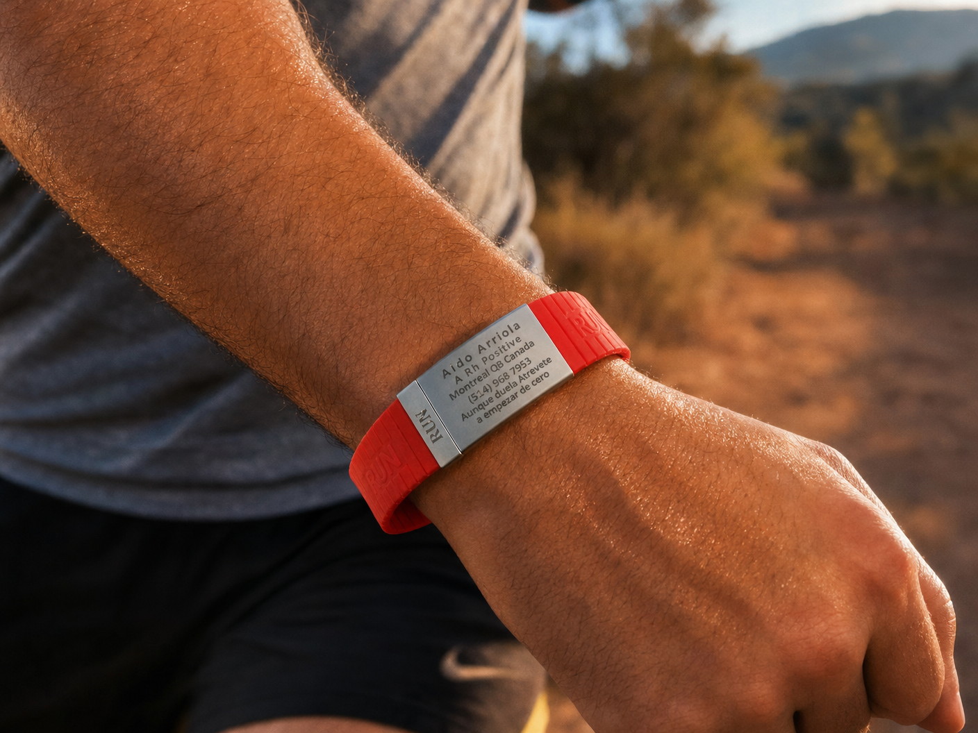 Runner with LifeTag ID